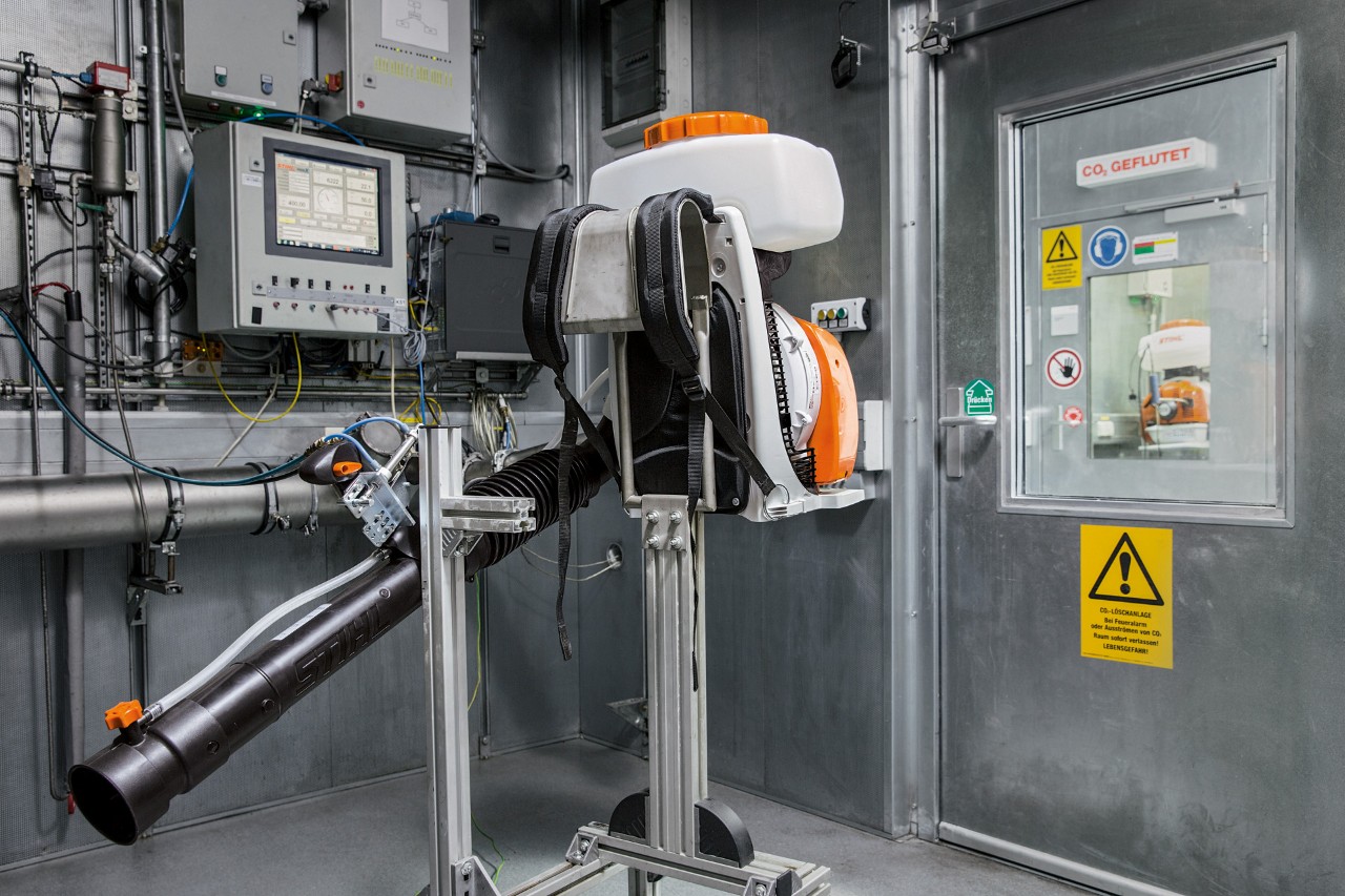 Provera CO2 vrednosti STIHL uređaja u toku razvoja 