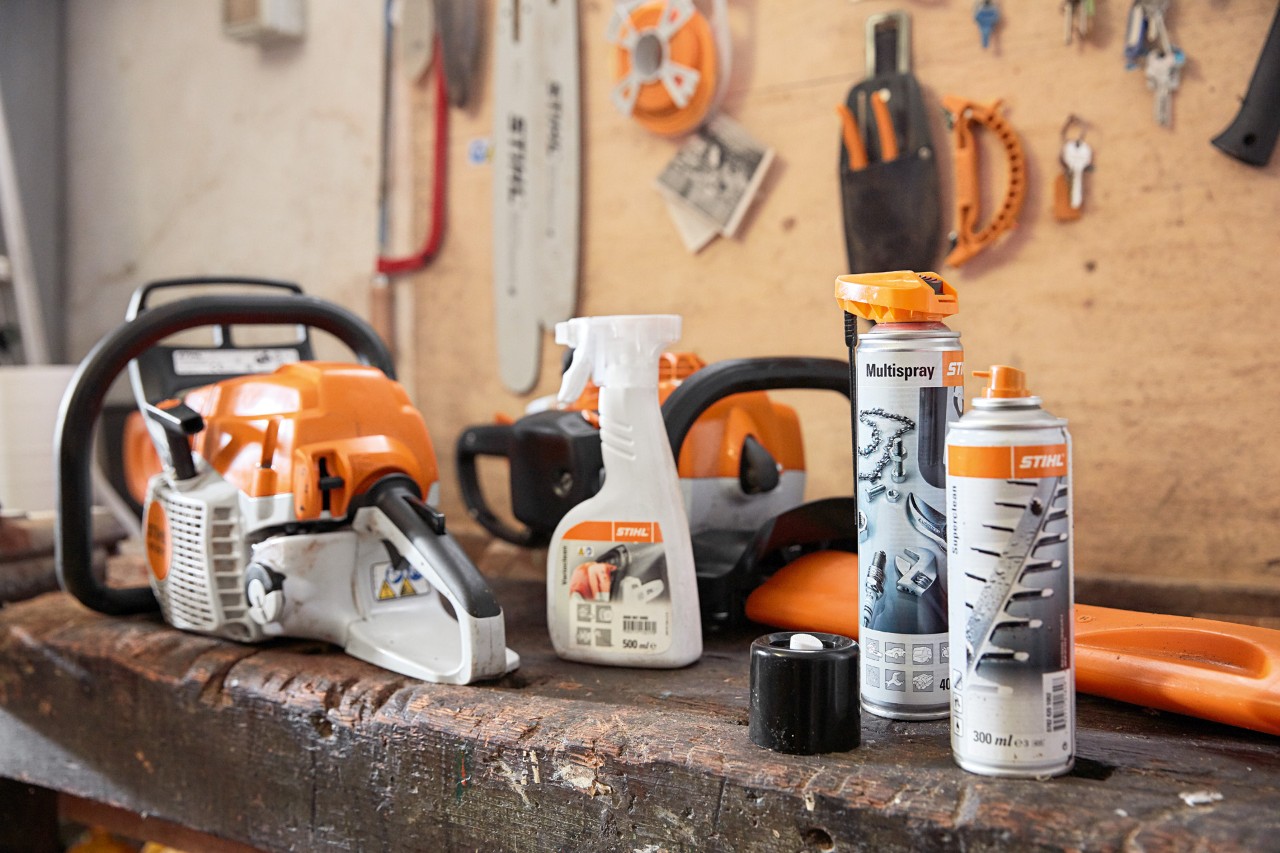 Pogonski materijali za održavanje lančane testere: STIHL Varioclean, Multispray i Superclean